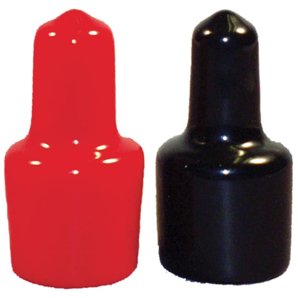 Nylon Marine Cap, 5/16", Black, PK50